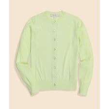 スーピマコットン　クルーネック　カーディガン