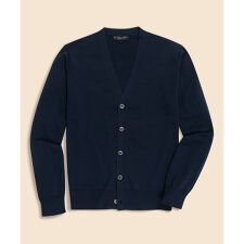 スーピマコットン　Vネックカーディガン