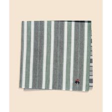 コットン　GFロゴ　プラッド　ハンカチ