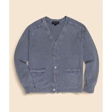 リネン　Vネック　カーディガン