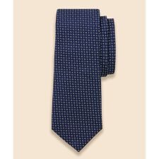 シルク　マイクロフラワーモチーフ　ジャカードタイ