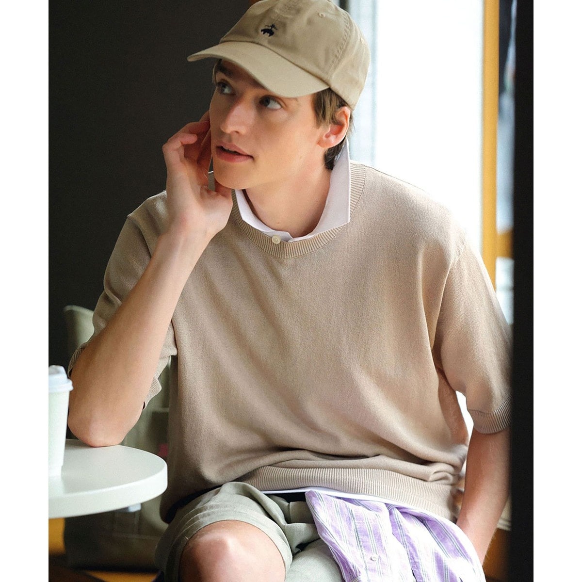 [�}���C]���I�����C���X�g�A���聟 �y�[�p�[���[�� �N���[�l�b�N �V���[�g�X���[�u�Z�[�^�[/�u���b�N�X�u���U�[�Y�iBrooks Brothers�j �x�[�W��