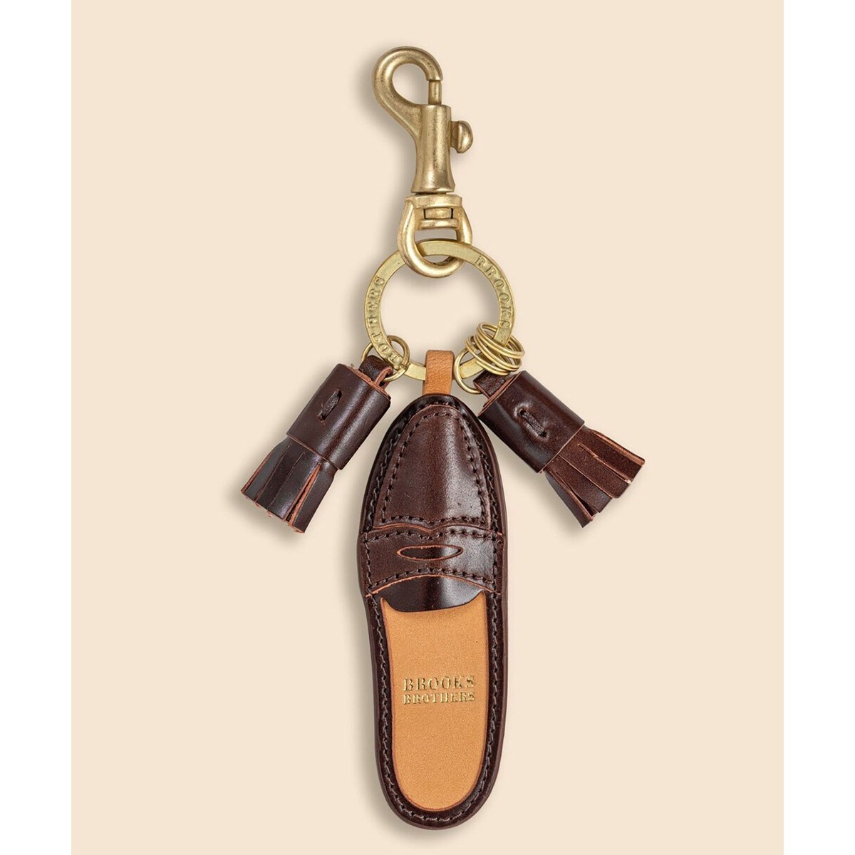 Brooks Brothers キーリング キーホルダー シルバー 箱付き Brooks