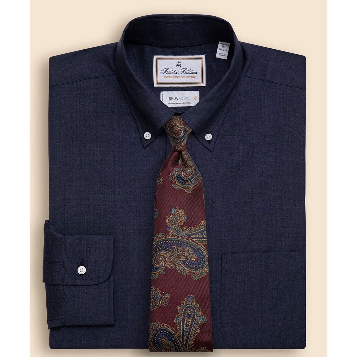 [�}���C]���O�W���A���[ �E�H�b�V���u���E�[�� �h���X�V���c Regular Fit/�u���b�N�X�u���U�[�Y�iBrooks Brothers�j �l�C�r�[