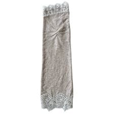 M003　上下レースセミロング　UVアームカバー手袋　セミロングサイズ