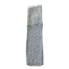 M002　指先ケミカルレース　UVアームカバー手袋　セミロングサイズ