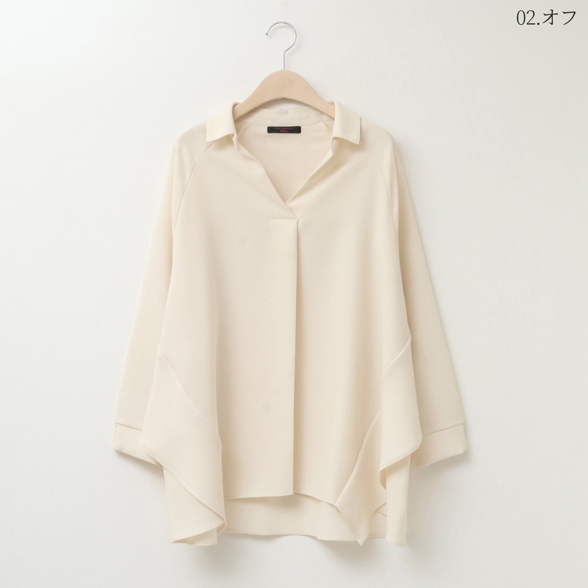 〈洗濯機可能〉スタンドフリル ボリューム ブラウス 24SS ◇ セール】〈洗濯機可能〉スタンドフリル ボリューム ブラウス