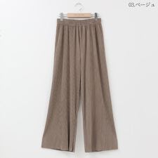 【セルフカット可能】コーデュロイ調とろみシルエットパンツ[90317011]natural mist