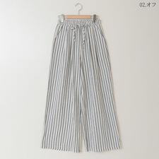 ナチュラルミストクラス(naturalmist Class)のダブルストライプコットンリネンパンツ[41417192]