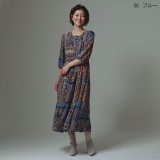 ナチュラルミストクラス(naturalmist Class)のオリエンタルプリントデザインワンピース[41416298]