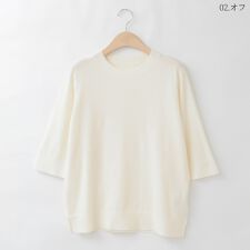 七分丈ベーシックニットプルオーバー[41412464]