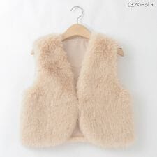 ナチュラルミストクラス(naturalmist Class)のフェイクファーコンパクトベスト[41414359]natural mist