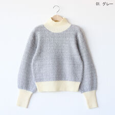 ナチュラルミストクラス(naturalmist Class)の格子柄ハイネックニットプルオーバー[40812325]