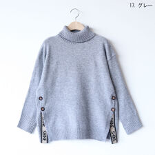 ナチュラルミストクラス(naturalmist Class)のサイドロゴハイネックニット[30112232]