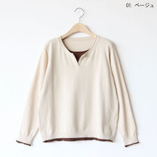 ナチュラルミストクラス(naturalmist Class)のレイヤー風ヘンリーネックニット[41412343]