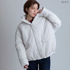 オーバーシルエット中綿入りコート[80644065]macaron