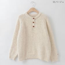 ハーフボタンニットプルオーバー[14942098]macaron