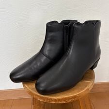 ケソウ(Kesou)の【19.5cm～27.0cm】晴雨兼用ブーツ（4cmヒール・ラウンドトゥ）