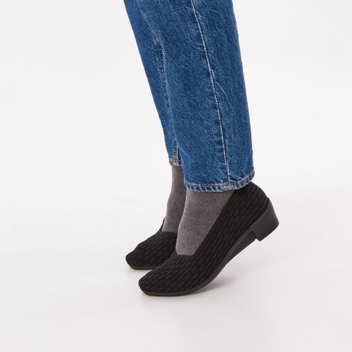 [�}���C]�y19.5�`27.0cm�z�`�F�b�N�҂� ���E���h�X�N�G�A�g�D�E4cm�q�[���j�b�g�p���v�X/�P�\�E�iKesou�j �u���b�N