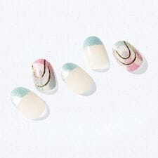 オホーラ(ohora)のohoraネイルシールND-090-J N Blue Illusion(韓国コスメ)