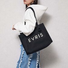 エヴリス(EVRIS)の【EVRIS/エブリス】ロゴファブリック　プリントロープトートバッグ