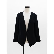 レイヤードラインノーカラージャケット(Black)