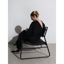 ファスナーネックワンピース