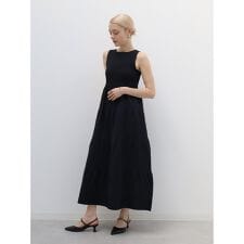 リブ切替ニットワンピース