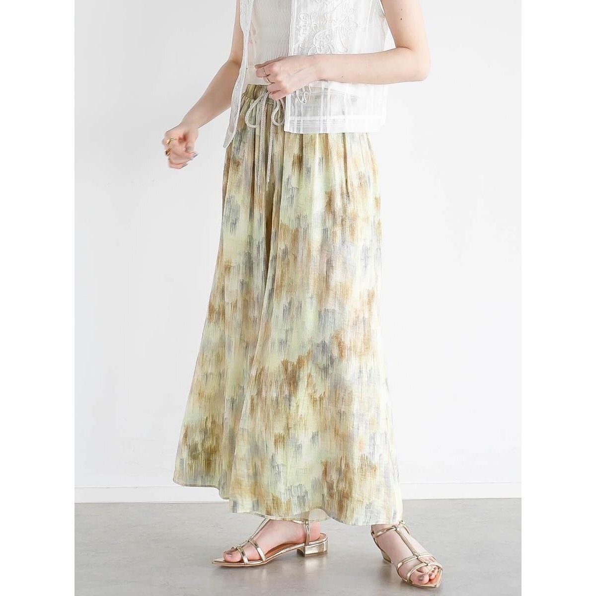 アートプリントイージーパンツ | アンプル(Ample) | マルイウェブチャネル