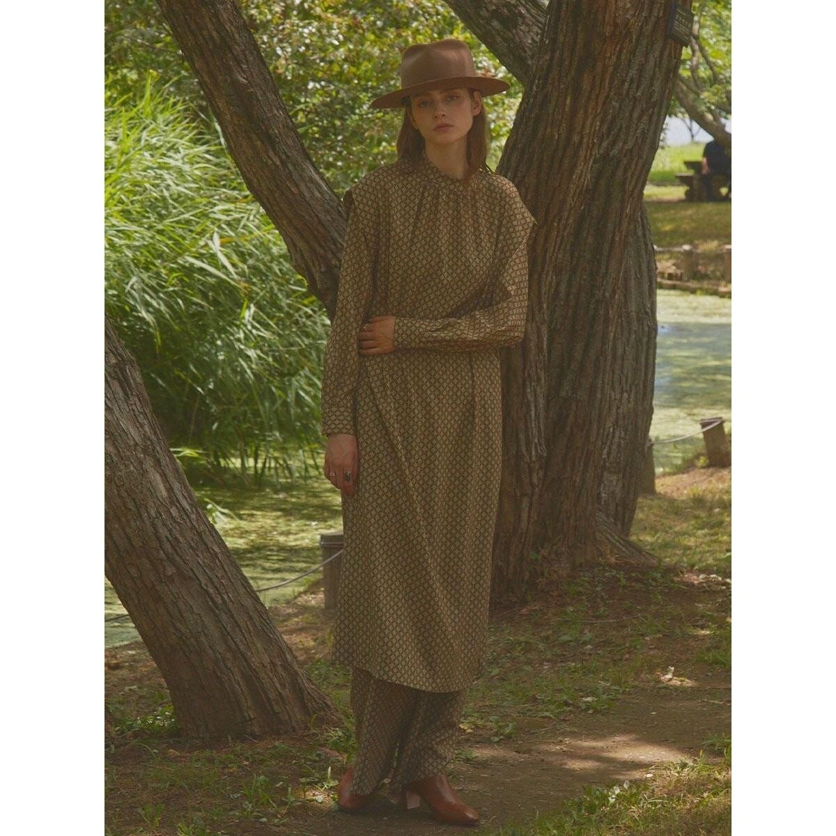 ショルダーヨークエスニック調ワンピース | アンプル(Ample) | マルイ