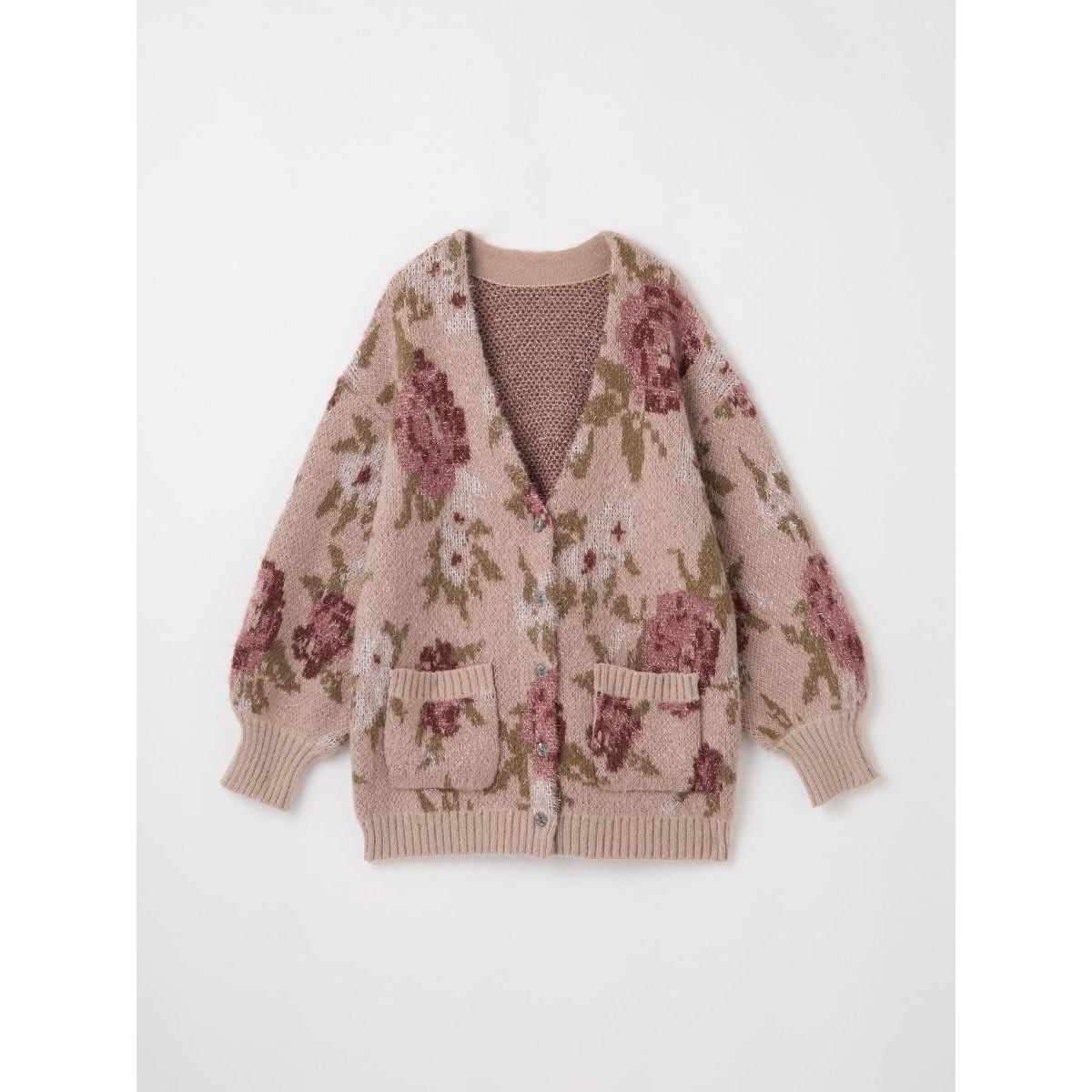 フラワーラメニットカーディガン | アンプル(Ample) | マルイウェブ