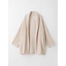 ウール混ボアニットコーディガン