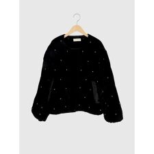 ビーズ刺繍キルティングジャケット