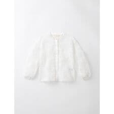 フラワー刺繍チュールブラウス