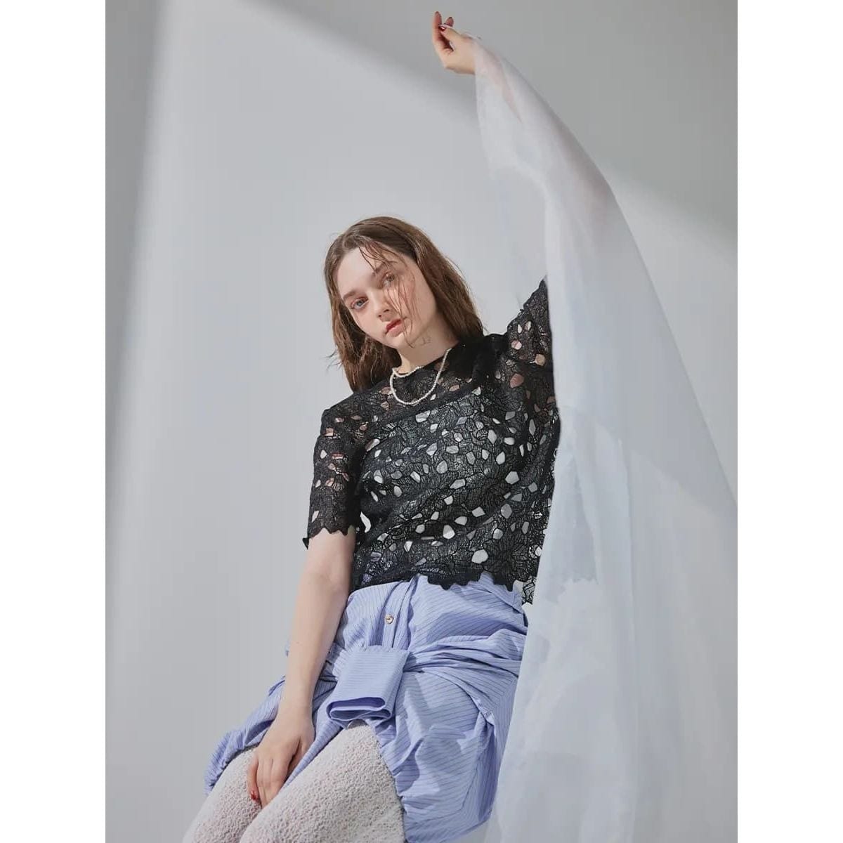 カットワークレーストップス | アンプル(Ample) | マルイウェブチャネル