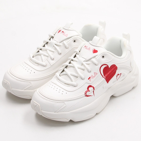 [}C]FILA/tB/RAYTONA HEART/tBiFILAj 127 WHITE/HEART
