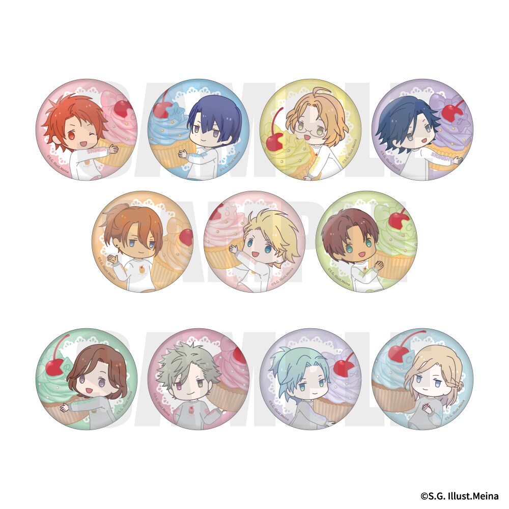 トレーディング缶バッジ BE MY CUPCAKE ちびキャラVer. | アニメ