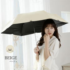 ナチュラルベーシック(Natural Basic)の日傘 折りたたみ傘 スカラップ刺繍 花 柄 完全遮光 遮光率 100％UV カット 撥水 コンパクト