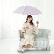 ナチュラルベーシック(Natural Basic)の【高級感漂う天然竹手元傘】天然 竹手元 雨傘 長傘 晴雨兼用 上品 シンプル 無地 大きめ