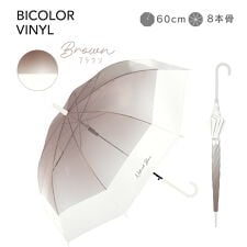 ビニール 傘 雨傘 長傘 レディース かわいい グラデーションバイカラー 軽量 耐風 ジャンプ 式