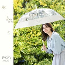 【ブーケフラワービニール傘】ビニール傘 雨傘 長傘 レディース 花柄 かわいい