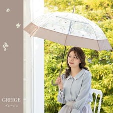 【ブーケフラワービニール傘】ビニール傘 雨傘 長傘 レディース 花柄 かわいい