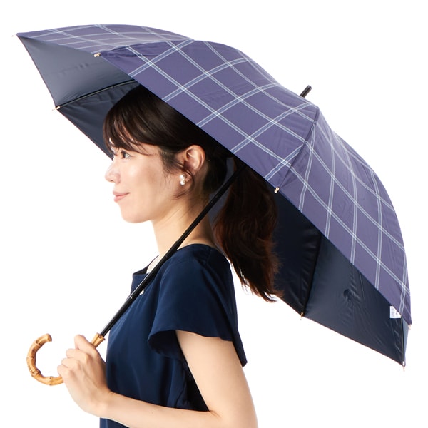 MACKINTOSH LONDON】先染めチェック晴雨兼用傘（ショート傘