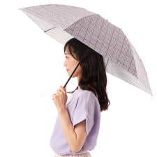 【MACKINTOSH LONDON】先染めチェック晴雨兼用傘（折りたたみ傘）