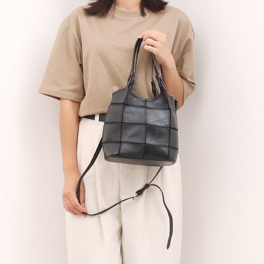 未使用　ピークスピーク PEAKSPEAK レザーパッチワークトートバッグ 本革 phoenix-zakka_pp1000052.jpg