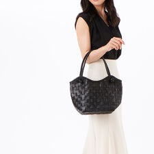 ピークスピーク PEAKS PEAK / 牛革レザーメッシュトートS