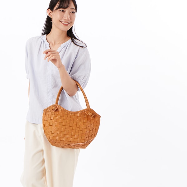 ピークスピーク PEAKS PEAK / 牛革レザーメッシュトートS | ピーク