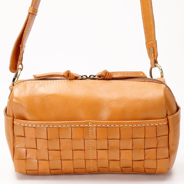 ピークスピーク（PEAKSPEAK）/ピークスピーク PEAKS PEAK / 牛革レザーメッシュボディショルダー ピークスピーク PEAKS PEAK / 牛革レザーメッシュボディショルダー