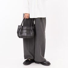 ピークスピーク PEAKSPEAK / 牛革パッチワーク・フラップトートS