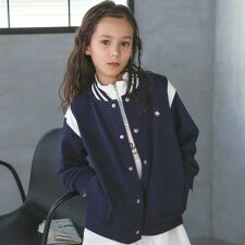 【POLO BCS(ポロ・ビーシーエス)×nexchicコラボ】ミニ裏毛配色スタジャン(110~15